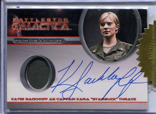 Battlestar Galactica Season Two Katee Sackhoff Incentive Autograph Card   - TvMovieCards.com