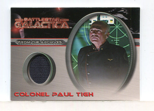 Battlestar Galactica Premiere Edition Colonel Paul Tigh Costume Card CC8   - TvMovieCards.com