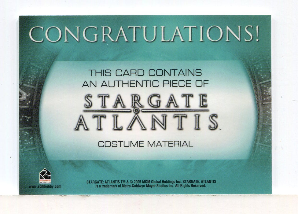 Stargate Atlantis Season Two Halling Costume Card (Light)   - TvMovieCards.com
