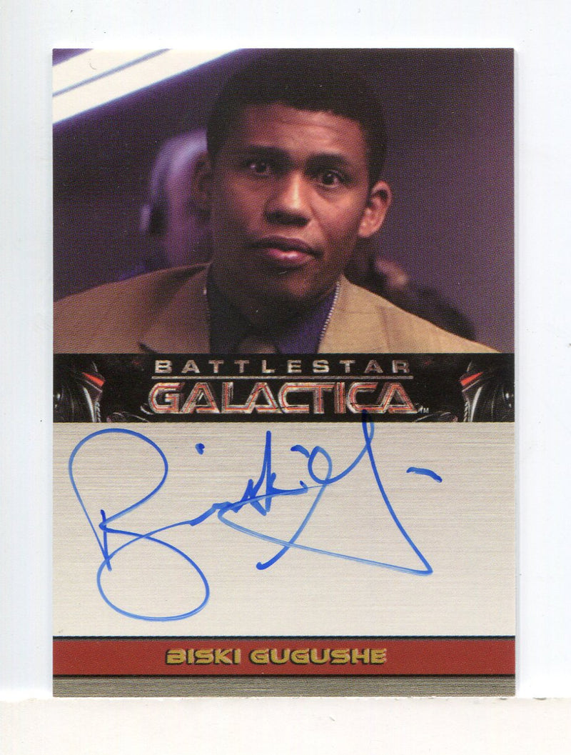 Battlestar Galactica Season One Biski Gugushe Autograph Card   - TvMovieCards.com
