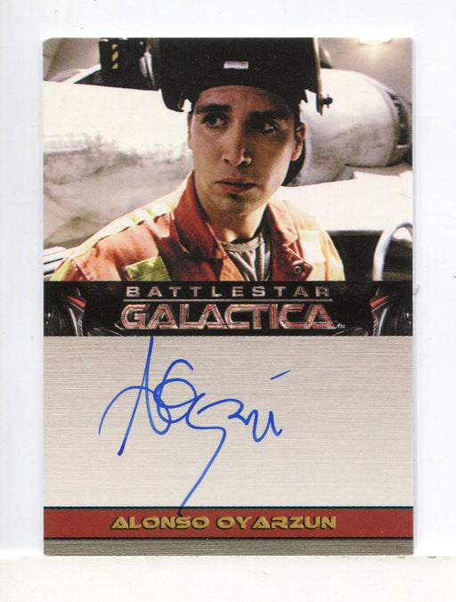 Battlestar Galactica Season One Alonso Oyarzun Autograph Card   - TvMovieCards.com