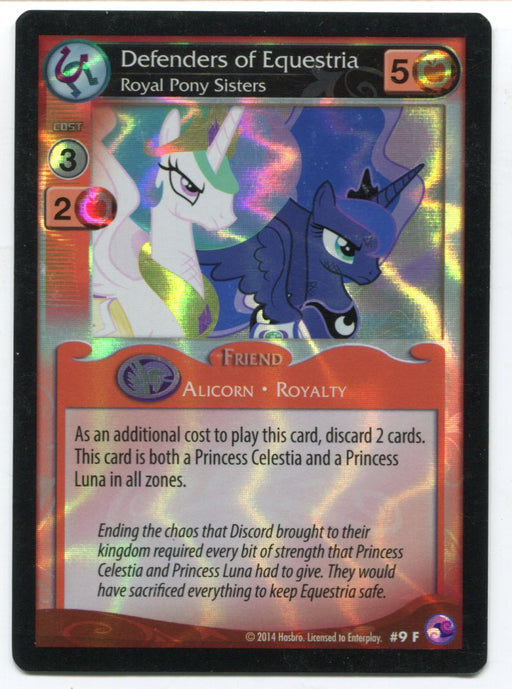 My Little Pony Defenders of Equestria Royal Pony Sisters #9F Foil MLP TCG Enterp   - TvMovieCards.com