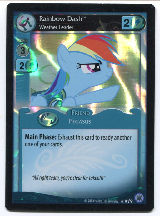 My Little Pony Rainbow Dash Weather Leader #f9 Foil Card MLP TCG Enterplay   - TvMovieCards.com