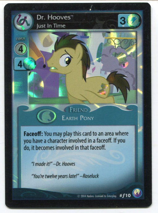 My Little Pony Dr. Hooves Just In Time #f10 Foil Card MLP TCG Enterplay   - TvMovieCards.com