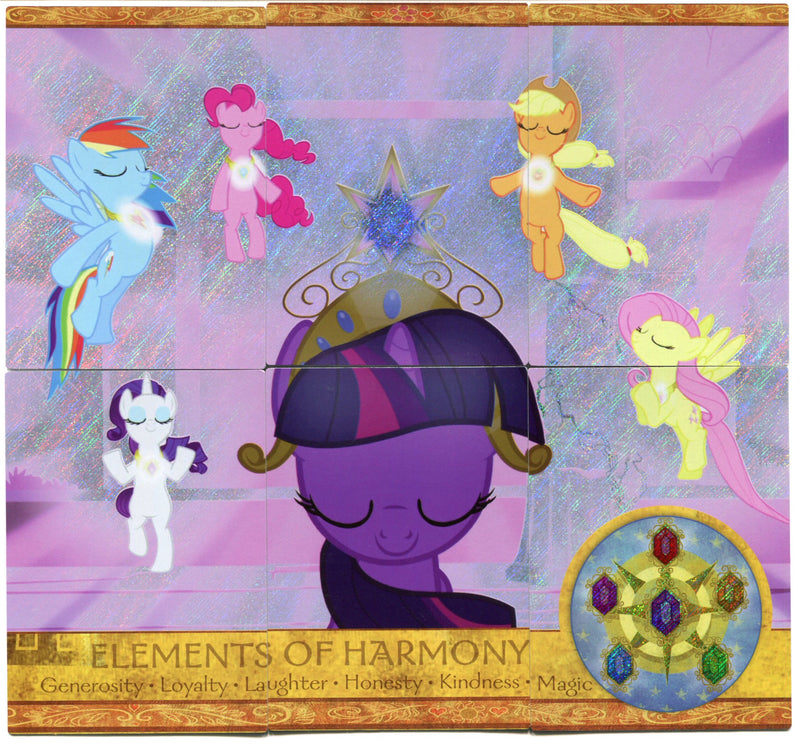 My Little Pony Elements of Harmony 6 Card Puzzle Trading Card Set Holo NM   - TvMovieCards.com