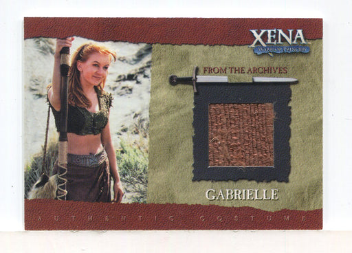 Xena Season Six Renee O'Connor as Gabrielle Case Topper Costume Card GC1   - TvMovieCards.com