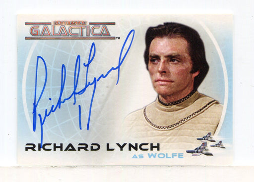 Battlestar Galactica Colonial Warriors Richard Lynch Autograph Card A24   - TvMovieCards.com