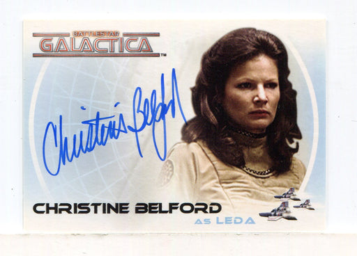 Battlestar Galactica Colonial Warriors Christine Belford Autograph Card A21   - TvMovieCards.com