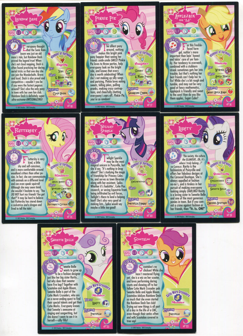 My Little Pony Series 1 Parallel Foil Trading Chase Card Set F16-F28 Holo NM   - TvMovieCards.com