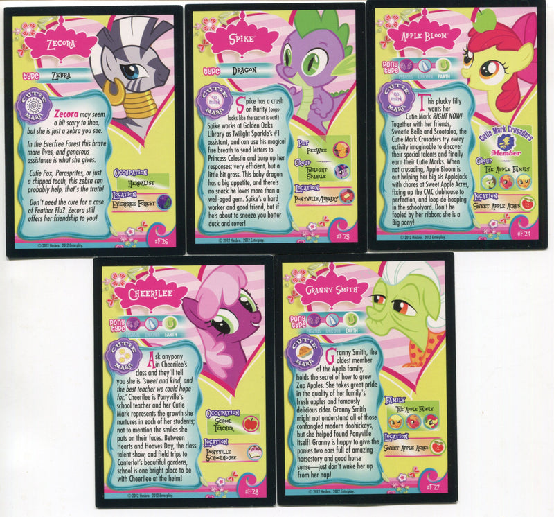 My Little Pony Series 1 Parallel Foil Trading Chase Card Set F16-F28 Holo NM   - TvMovieCards.com