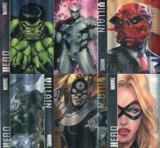 Marvel Heroes and Villains Lenticular Chase Card Set L1 - L6 Rittenhouse 2010   - TvMovieCards.com