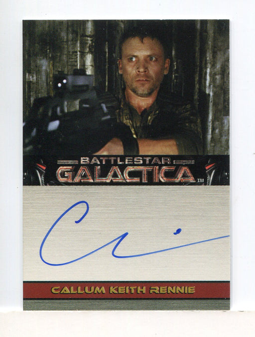 Battlestar Galactica Premiere Edition Callum Keith Rennie Album Autograph Card   - TvMovieCards.com
