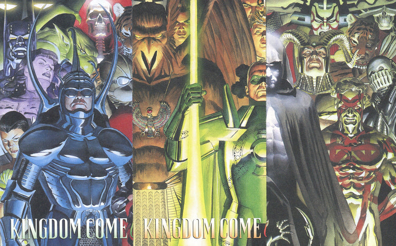 DC Comics Kingdom Come Xtra Widevision Poster Chase Card Set (3 Cards)   - TvMovieCards.com