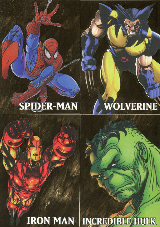 Marvel Creators Coll. Marvel Gold Chase Card Set 4 Cards Fleer Skybox 1998   - TvMovieCards.com
