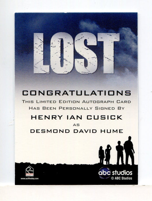 Lost Archives 2010 Henry Ian Cusick as Desmond Autograph Card   - TvMovieCards.com