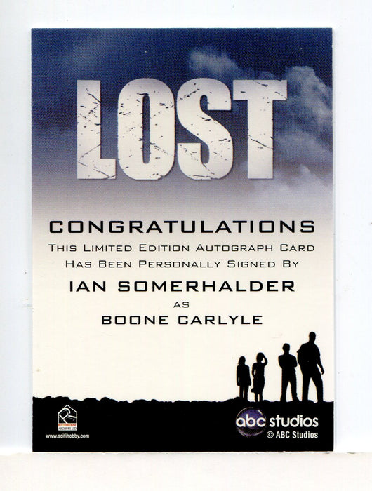 Lost Archives 2010 Ian Somerhalder as Boone Carlyle Autograph Card   - TvMovieCards.com