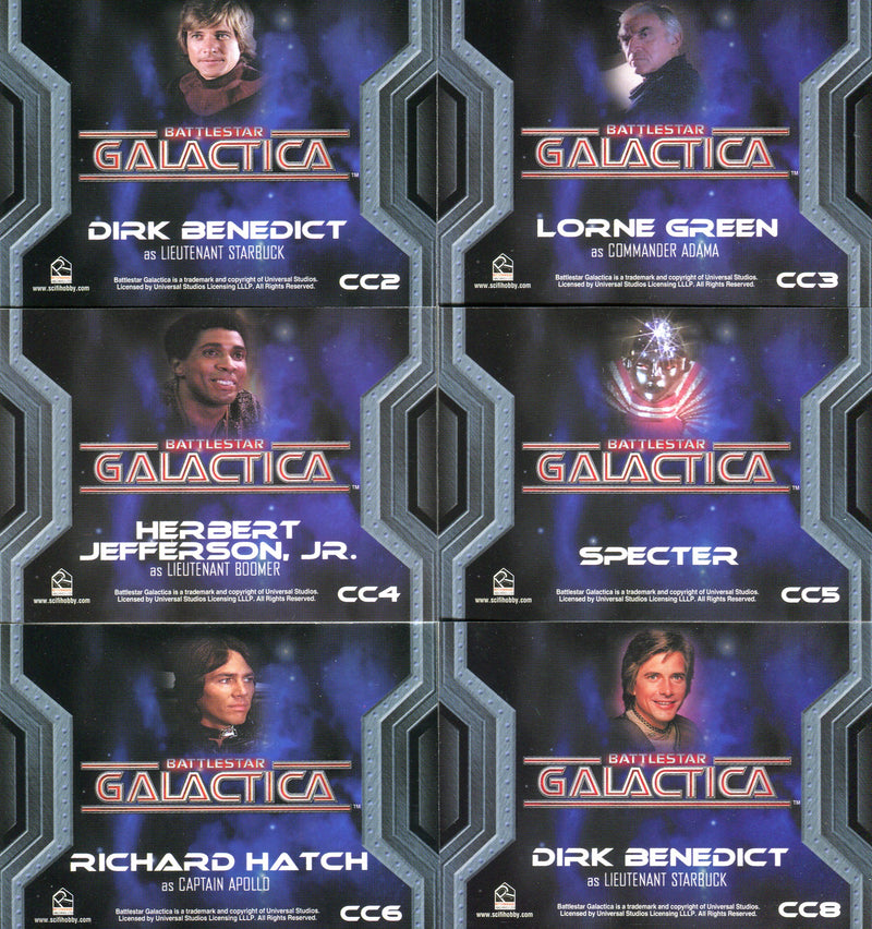 Battlestar Galactica Colonial Warriors Costume Card Lot 6 Cards   - TvMovieCards.com