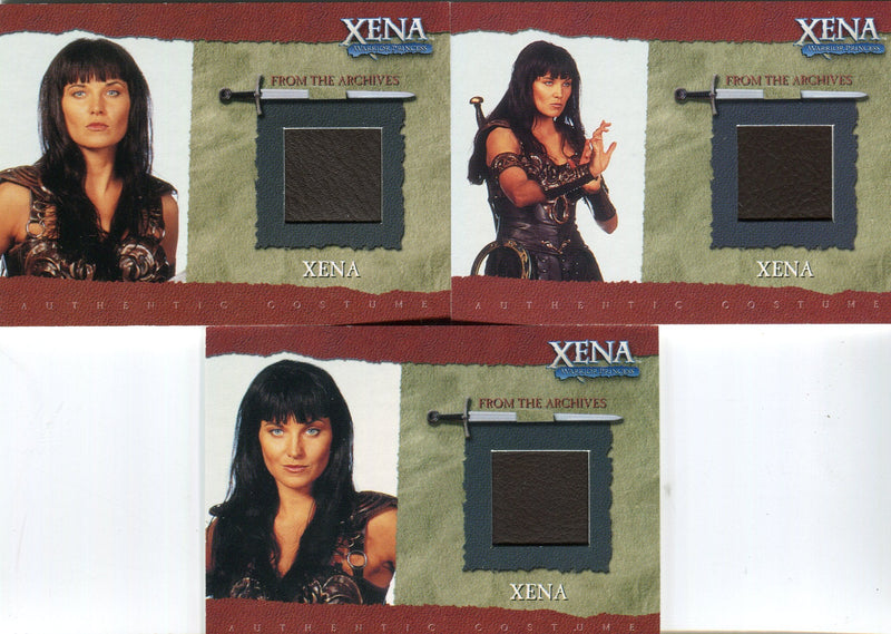 Xena Seasons 4 and 5 Lucy Lawless as Xena Costume Card Lot R1 R2 R3   - TvMovieCards.com