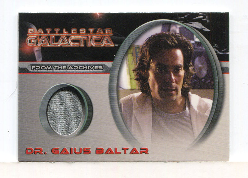 Battlestar Galactica Season One Dr. Gaius Baltar Costume Card CC18   - TvMovieCards.com