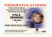 James Bond 2009 Archives Paul Brooke Autograph Card A126   - TvMovieCards.com