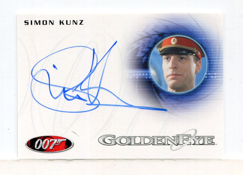 James Bond 50th Anniversary Series One Simon Kunz Autograph Card A211   - TvMovieCards.com