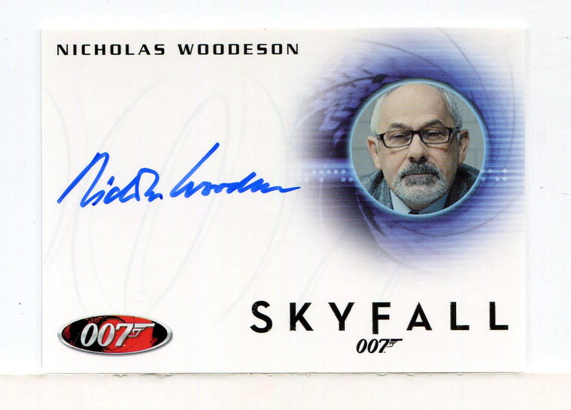 James Bond Archives 2014 Edition Nicholas Woodeson Autograph Card A250   - TvMovieCards.com