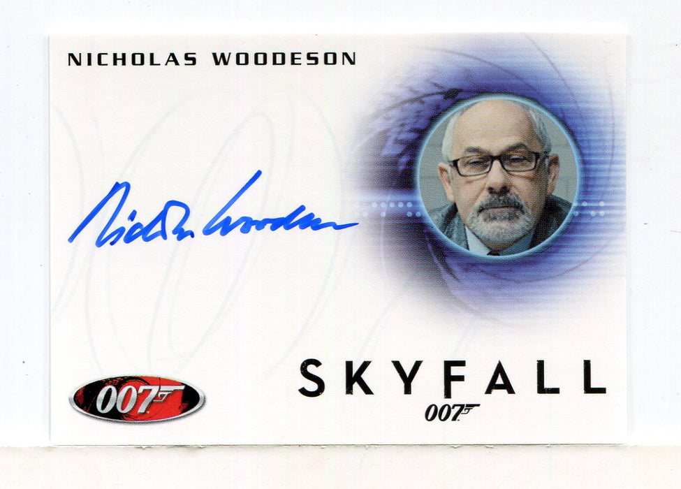 James Bond Archives 2014 Edition Nicholas Woodeson Autograph Card A250