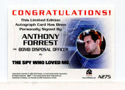 James Bond Archives 2015 Edition Anthony Forrest Autograph Card A275   - TvMovieCards.com