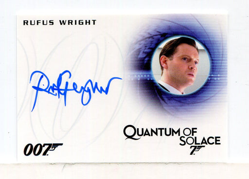 James Bond Archives 2015 Edition Rufus Wright Autograph Card A277   - TvMovieCards.com