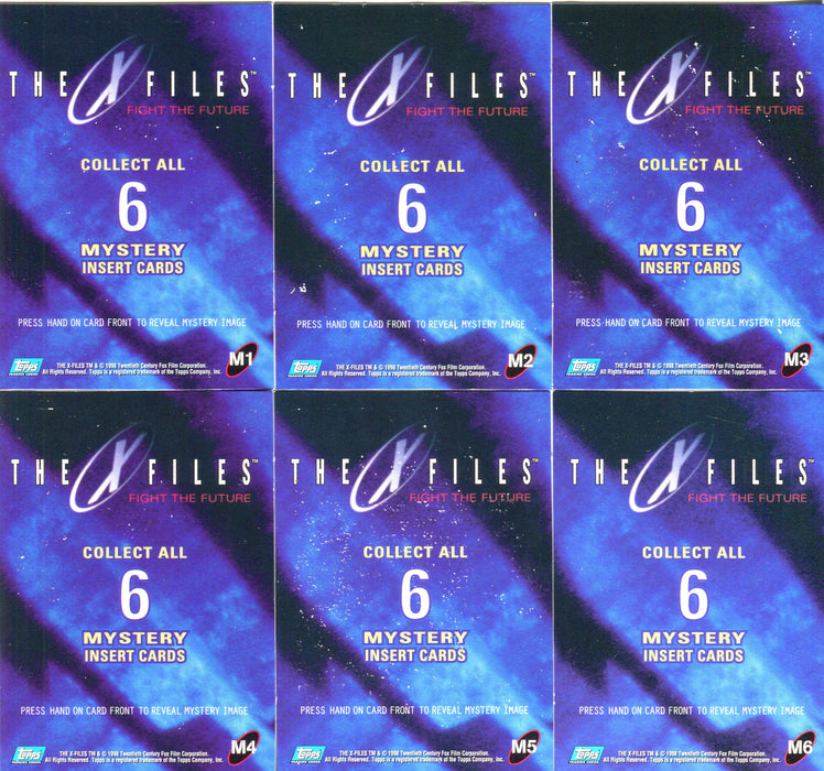 X-Files Fight the Future Mystery Chase Card Set 6 Cards Topps 1998   - TvMovieCards.com