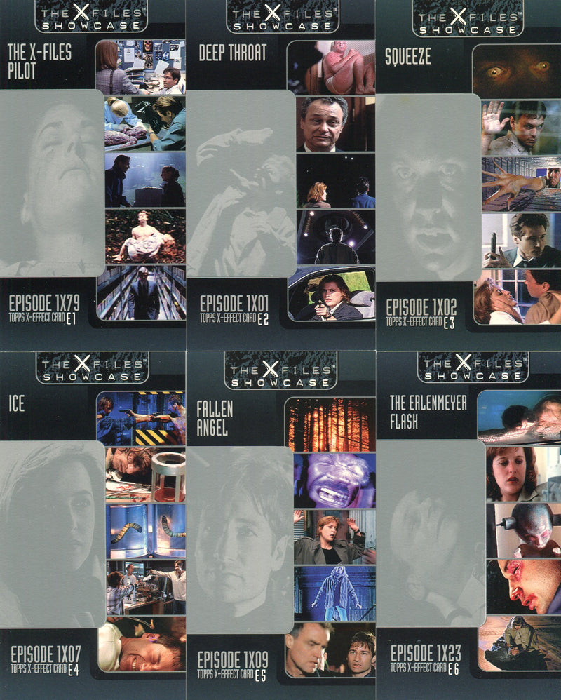 X-Files Showcase Widevision X-Effect Chase Card Set 6 Cards Topps 1997   - TvMovieCards.com