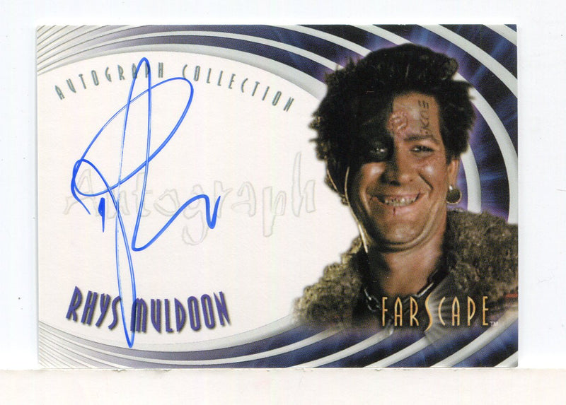 Farscape Through the Wormhole Rhys Muldoon Autograph Card A40   - TvMovieCards.com