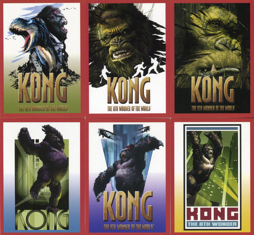King Kong 8th Wonder of World Tin Bonus Chase Card Set A-F Topps 2005   - TvMovieCards.com