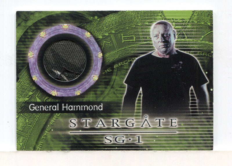Stargate SG-1 Season Four General Hammond Costume Card C6   - TvMovieCards.com