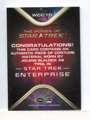 The Women of Star Trek WCC10 Jolene Blaylock as T'Pol Costume Card   - TvMovieCards.com