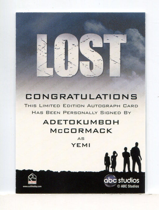 Lost Relics Adetokumboh McCormack as Yemi Autograph Card   - TvMovieCards.com