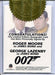 James Bond Heroes & Villains Roger Moore & George Lazenby Dual Autograph Card   - TvMovieCards.com