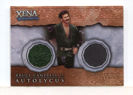 Xena Beauty and Brawn Bruce Campbell as Autolycus Double Costume Card DC1   - TvMovieCards.com