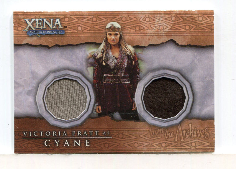 Xena Beauty and Brawn Victoria Pratt as Cyane Double Costume Card DC2   - TvMovieCards.com
