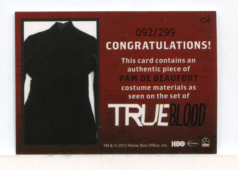 True Blood Archives Pam De Beaufort Costume Card C4 #092/299   - TvMovieCards.com