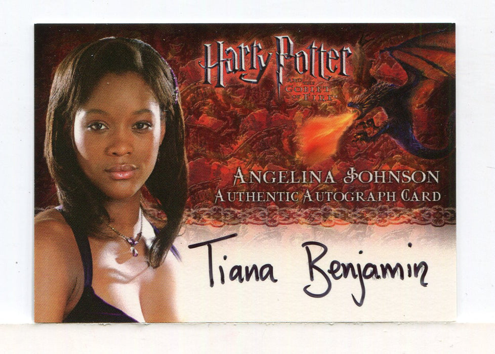 Harry Potter and the Goblet of Fire Tiana Benjamin Autograph Card   - TvMovieCards.com