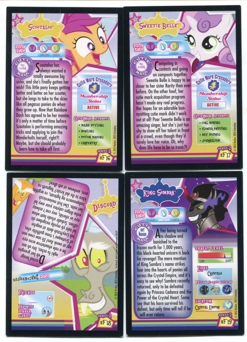 My Little Pony Series 2 Foil Parallel F7-F19 Foil Chase Trading Card Set of 13   - TvMovieCards.com