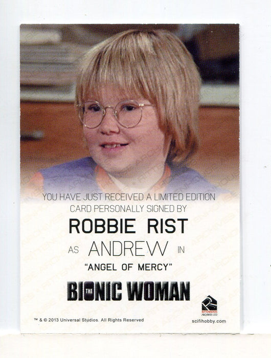 Bionic Collection The Bionic Woman Robbie Rist Autograph Card   - TvMovieCards.com