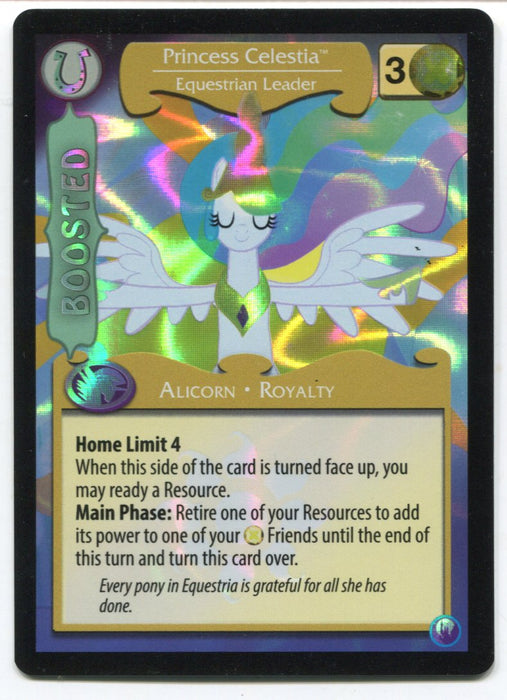 My Little Pony Princess Celestia Equestrian Leader #190 UR Foil Card MLP TCG   - TvMovieCards.com