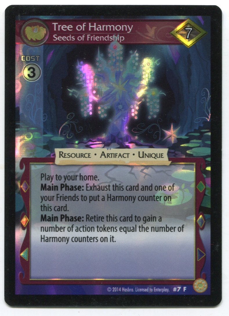 My Little Pony Tree of Harmony Seeds Friendship #7F Foil Card MLP TCG Enterplay   - TvMovieCards.com