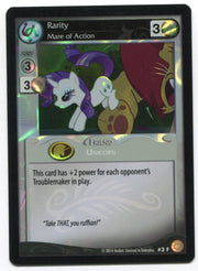 My Little Pony Rarity Mare of Action #3F Foil Card MLP TCG Enterplay   - TvMovieCards.com