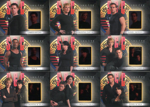 Stargate SG-1 Season Ten 10 Film Clip Gallery Chase Card Set F1 thru F9   - TvMovieCards.com