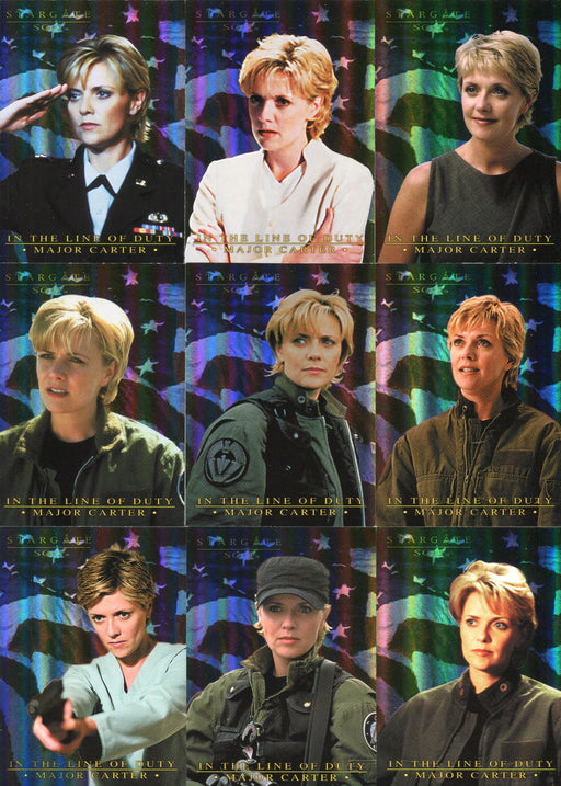Stargate SG-1 Season 6 Samantha Carter Line of Duty Chase Card Set MC1 - MC9   - TvMovieCards.com