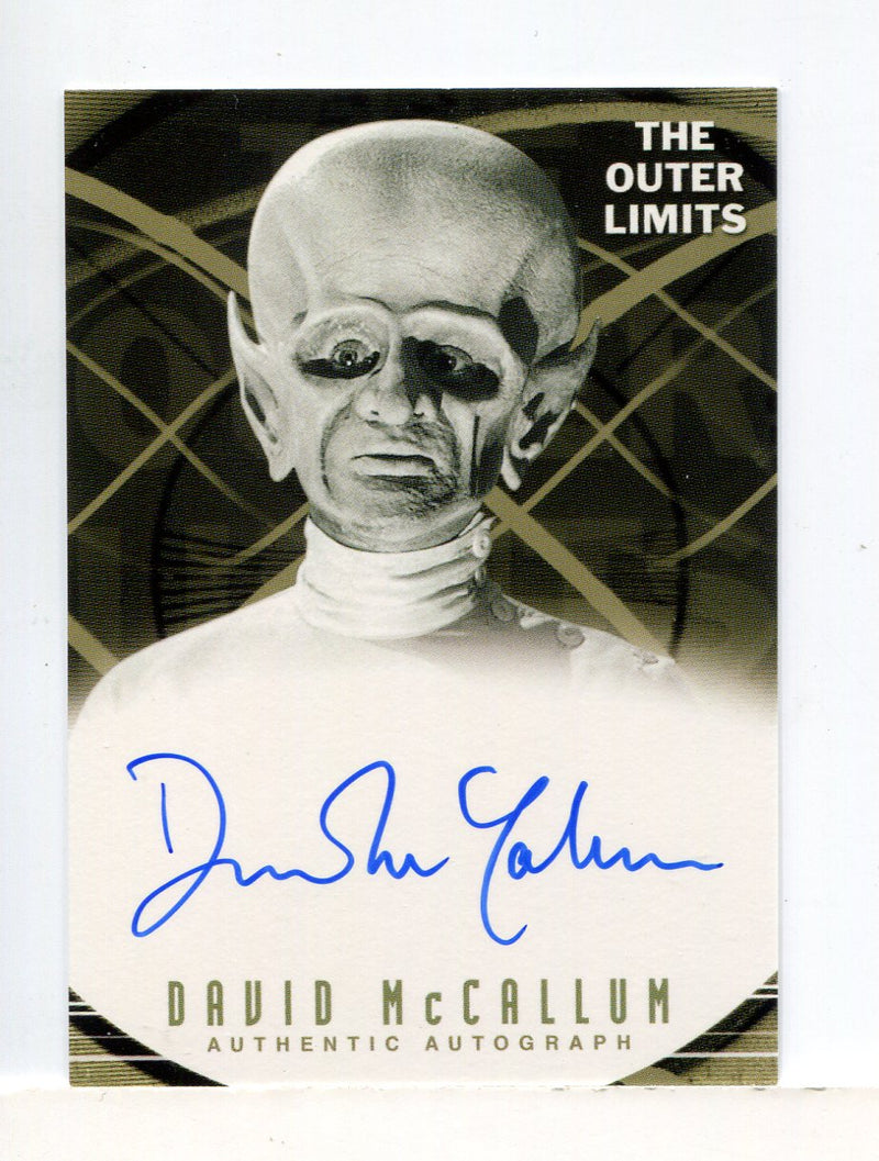 Outer Limits Premiere Autograph Card A14 David McCallum as Gwyllm Griffiths   - TvMovieCards.com