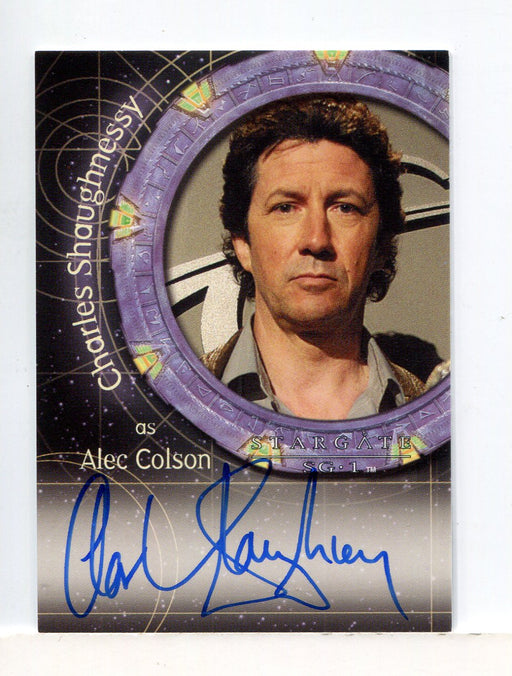 Stargate SG-1 Season Eight Charles Shaughnessy as Alec Colson Autograph Card A75   - TvMovieCards.com